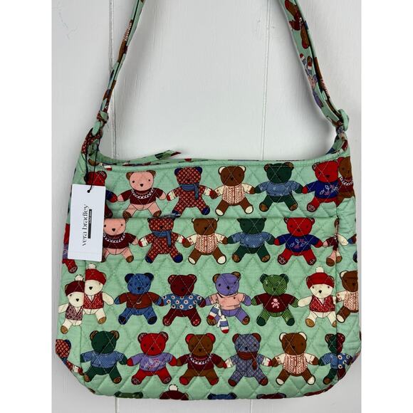 Vera Bradley Toasty Teddies Essential XL Crossbody, NWT - Picture 2 of 5